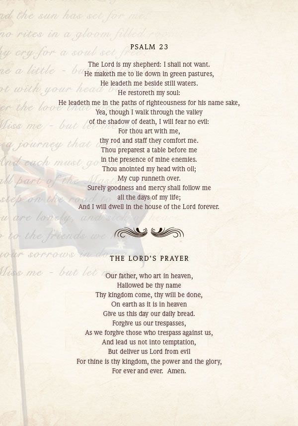 order of service